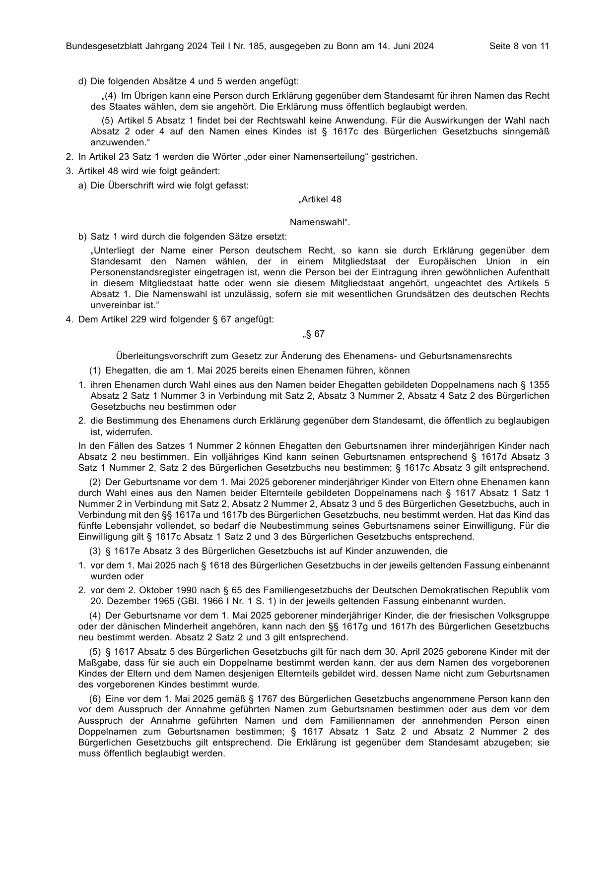 BGBl. 2024, Seite 8 — Originalseite als Abbildung