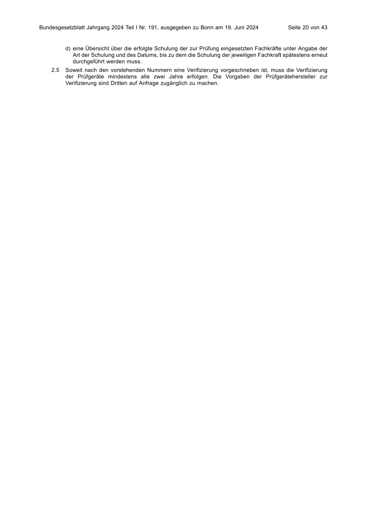 BGBl. 2024, Seite 20 — Originalseite als Abbildung