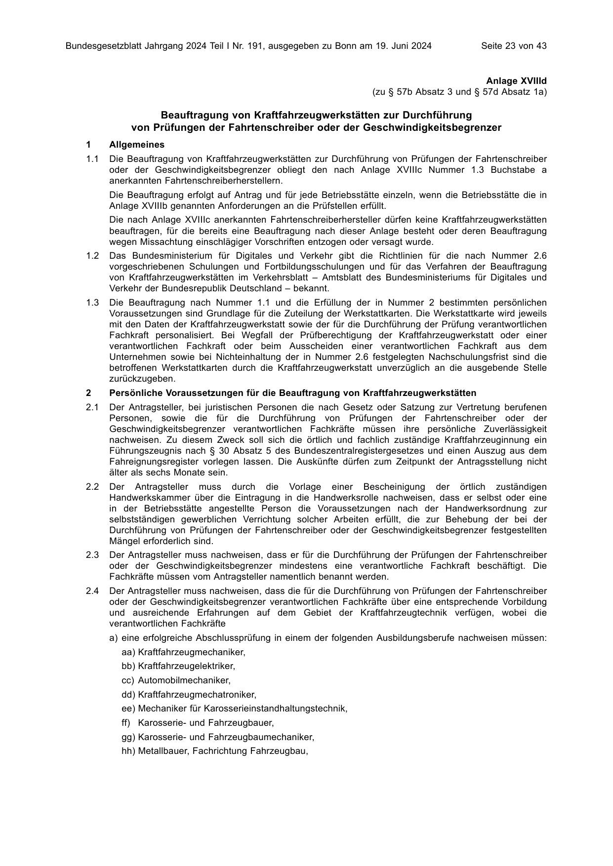 BGBl. 2024, Seite 23 — Originalseite als Abbildung