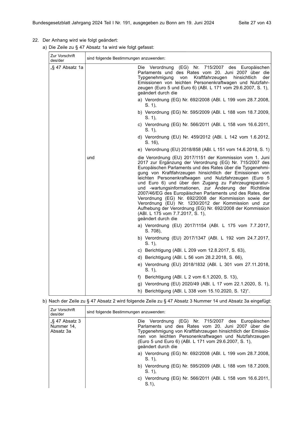 BGBl. 2024, Seite 27 — Originalseite als Abbildung