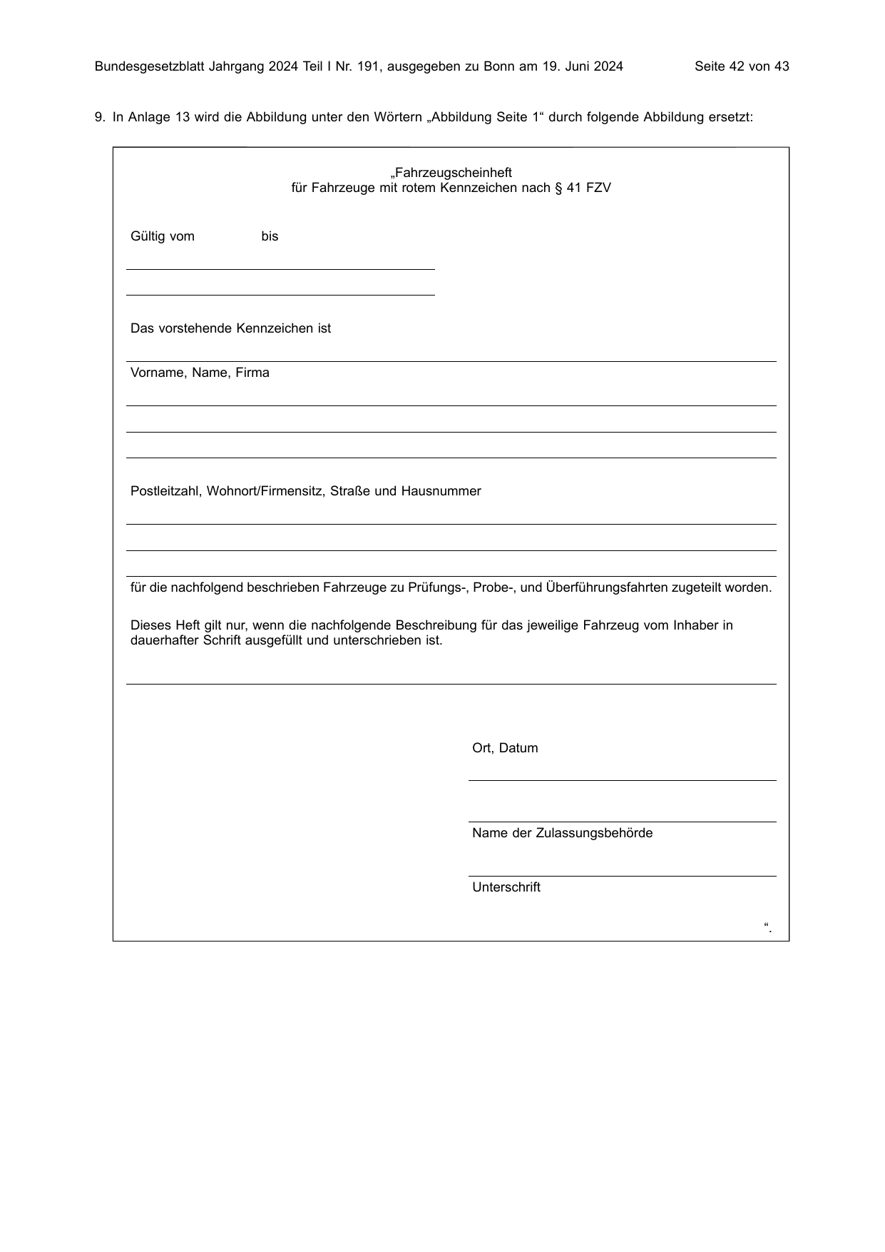 BGBl. 2024, Seite 42 — Originalseite als Abbildung