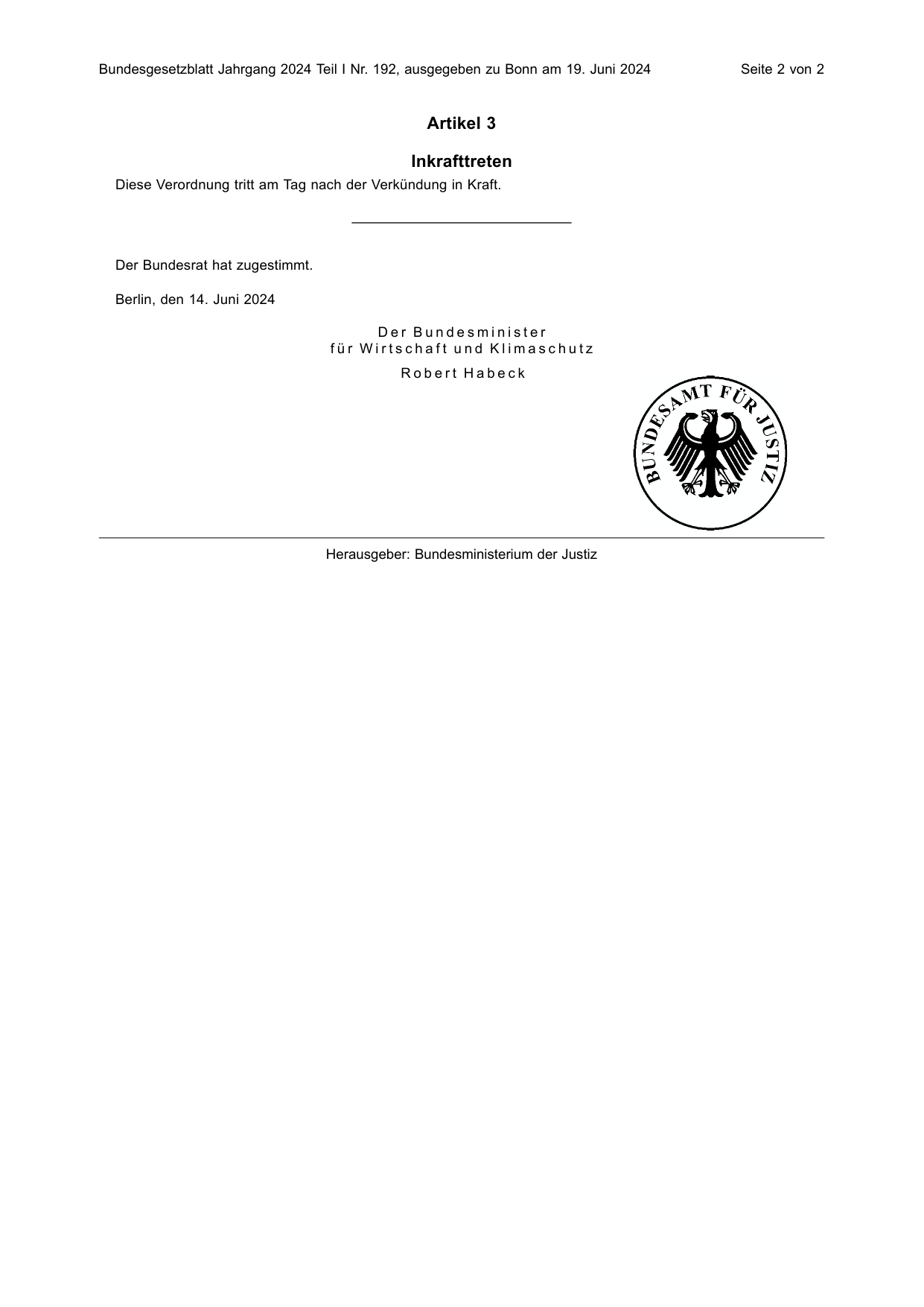 BGBl. 2024, Seite 2 — Originalseite als Abbildung