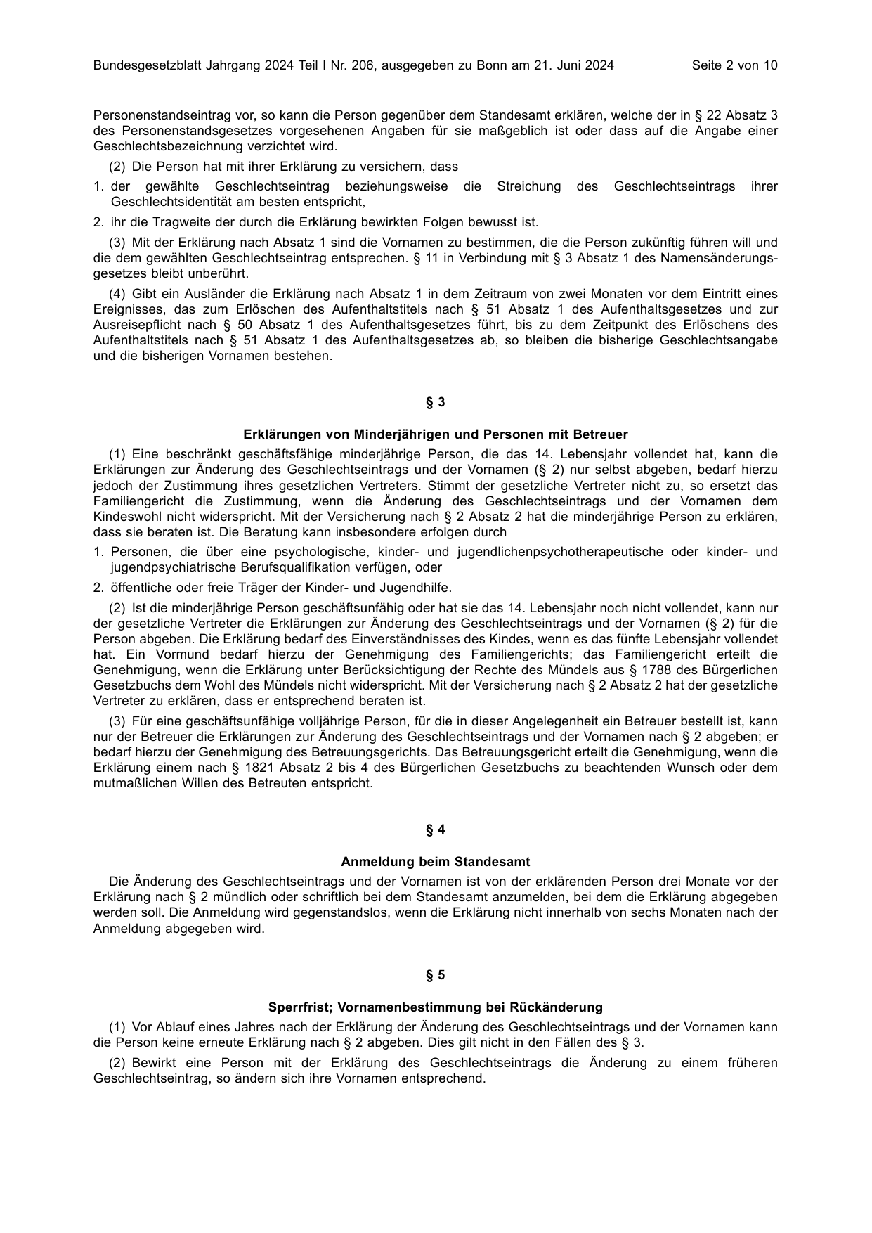 BGBl. 2024, Seite 2 — Originalseite als Abbildung