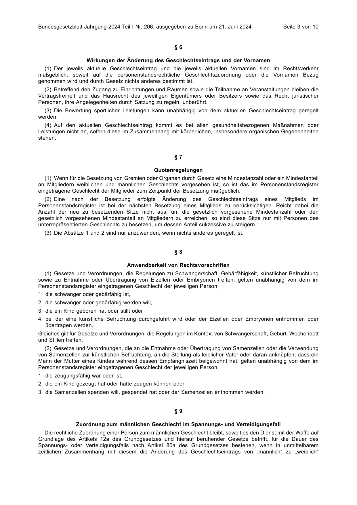 BGBl. 2024, Seite 3 — Originalseite als Abbildung