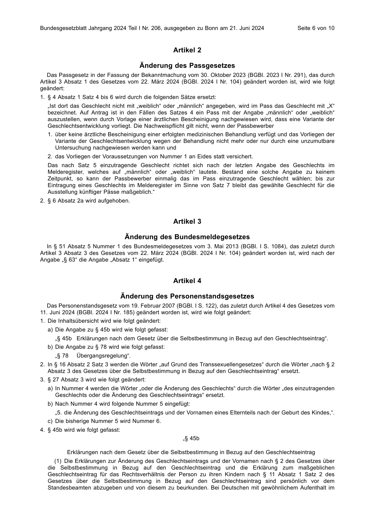 BGBl. 2024, Seite 6 — Originalseite als Abbildung