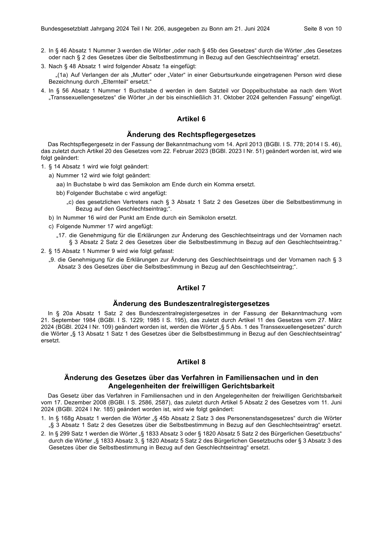 BGBl. 2024, Seite 8 — Originalseite als Abbildung