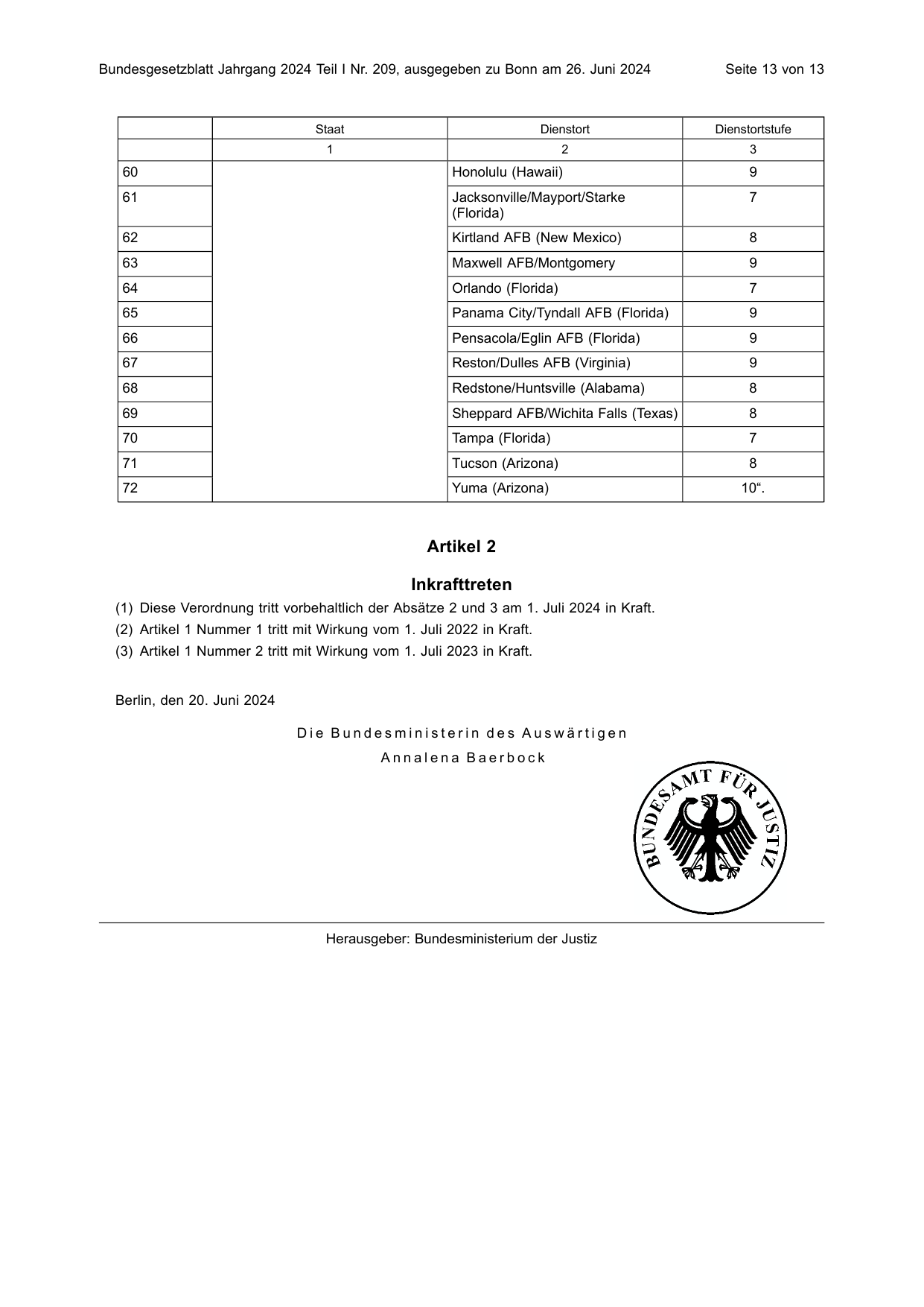 BGBl. 2024, Seite 13 — Originalseite als Abbildung