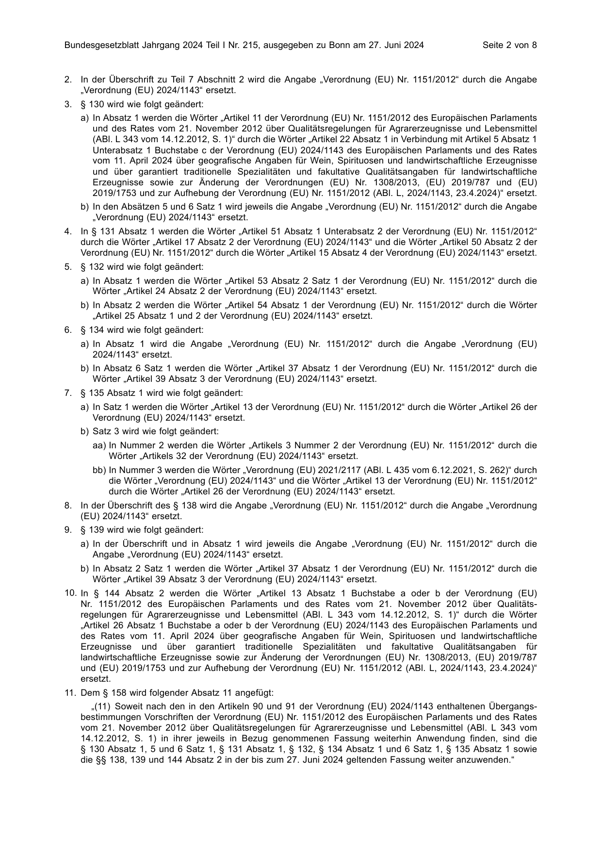 BGBl. 2024, Seite 2 — Originalseite als Abbildung