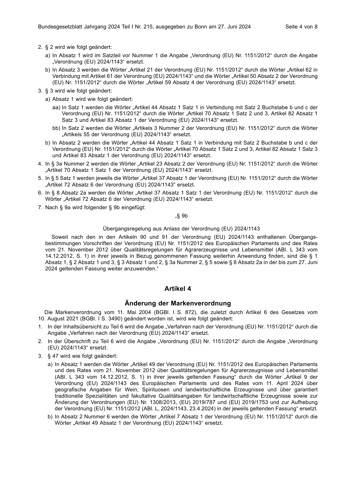 BGBl. 2024, Seite 4 — Originalseite als Abbildung