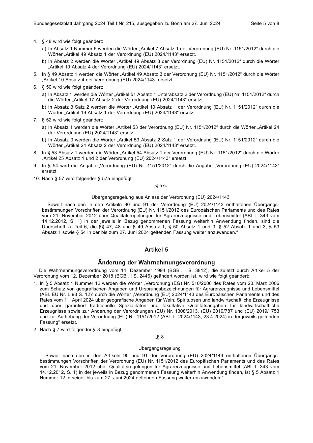 BGBl. 2024, Seite 5 — Originalseite als Abbildung