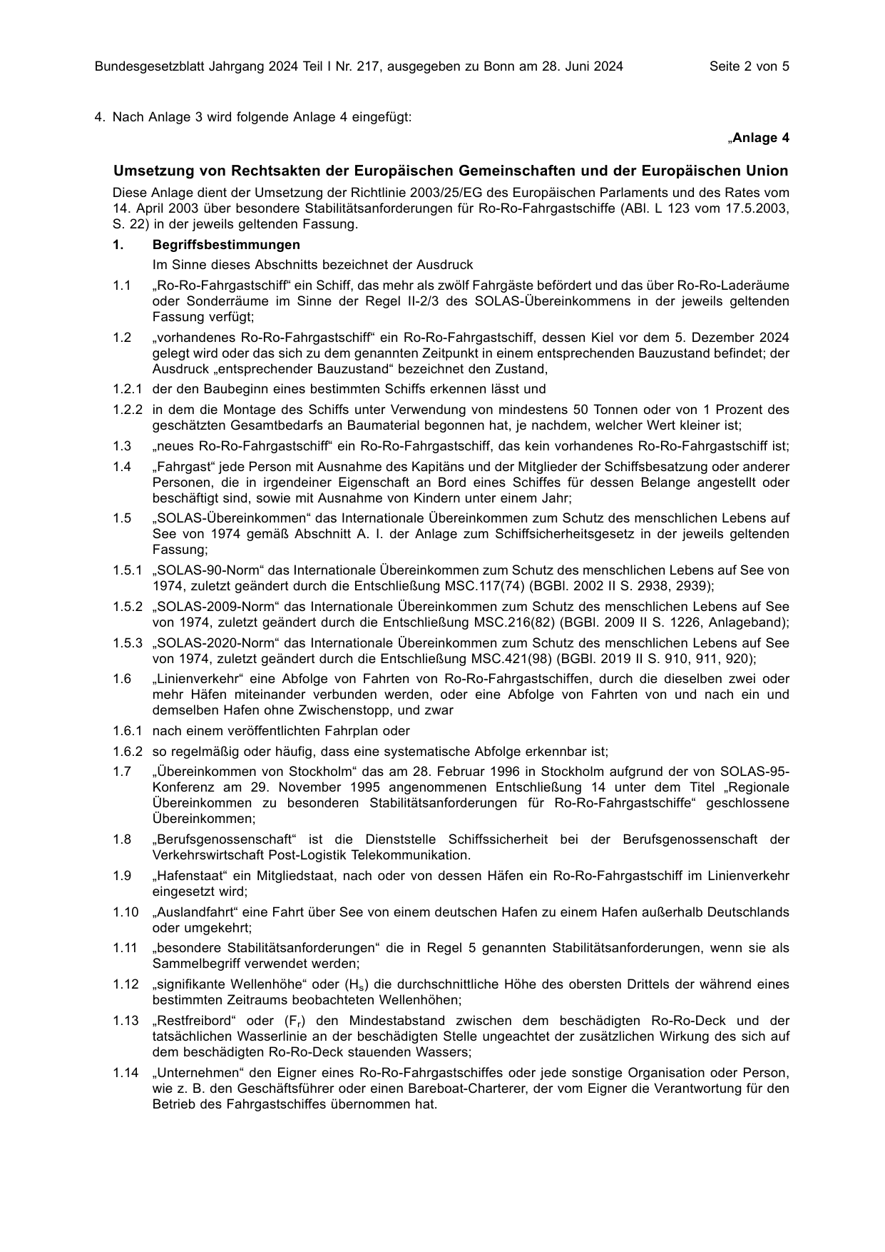 BGBl. 2024, Seite 2 — Originalseite als Abbildung