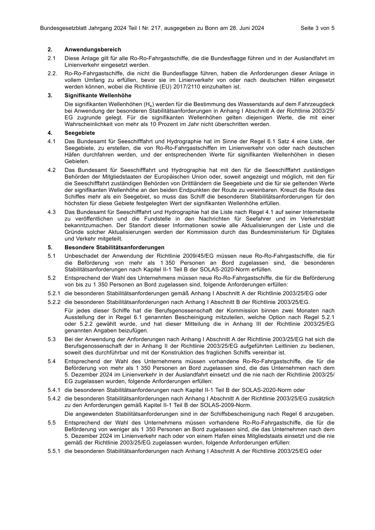 BGBl. 2024, Seite 3 — Originalseite als Abbildung