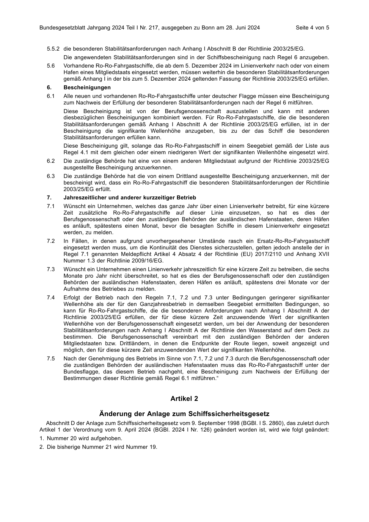 BGBl. 2024, Seite 4 — Originalseite als Abbildung