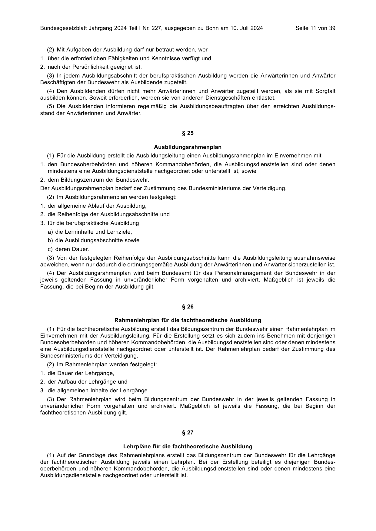 BGBl. 2024, Seite 11 — Originalseite als Abbildung