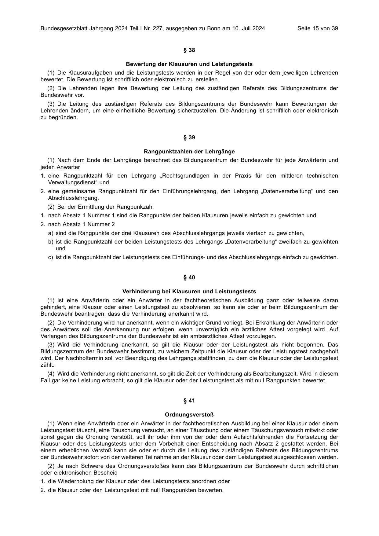 BGBl. 2024, Seite 15 — Originalseite als Abbildung
