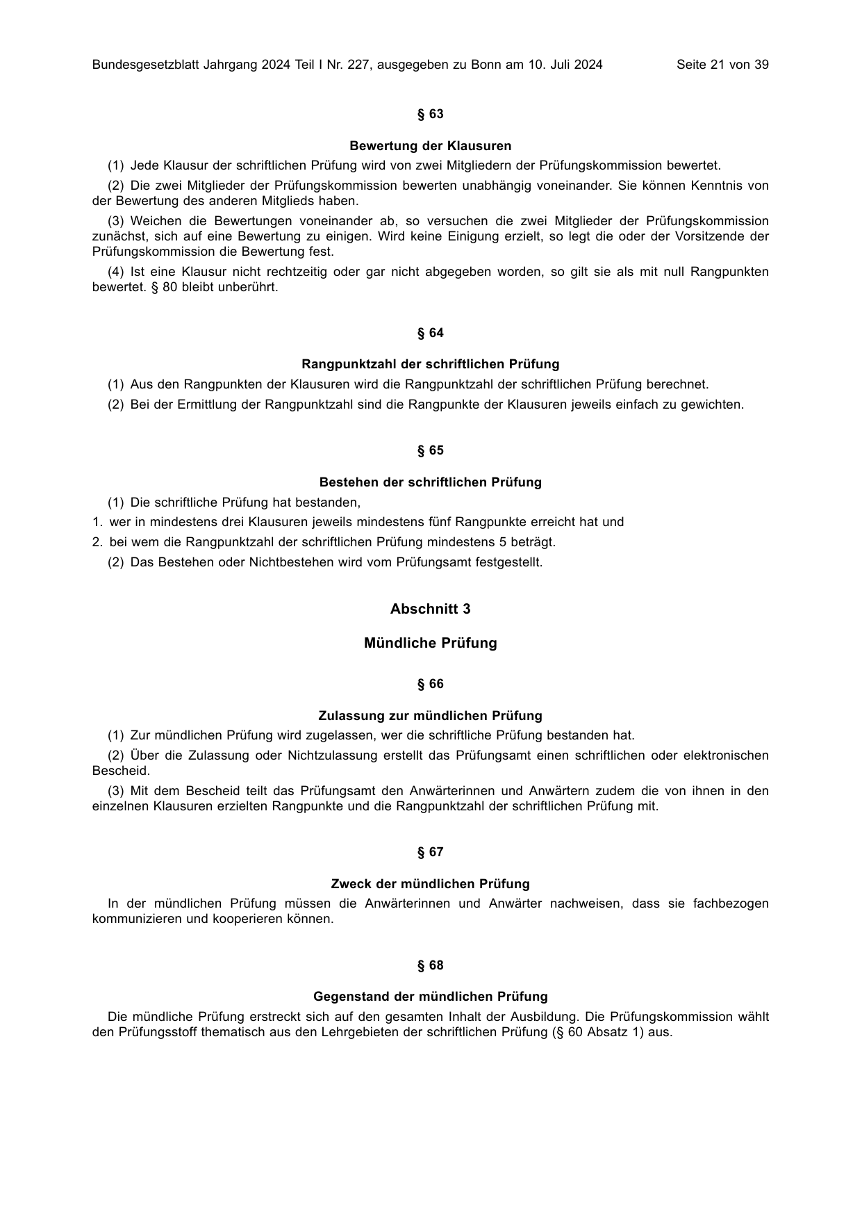 BGBl. 2024, Seite 21 — Originalseite als Abbildung