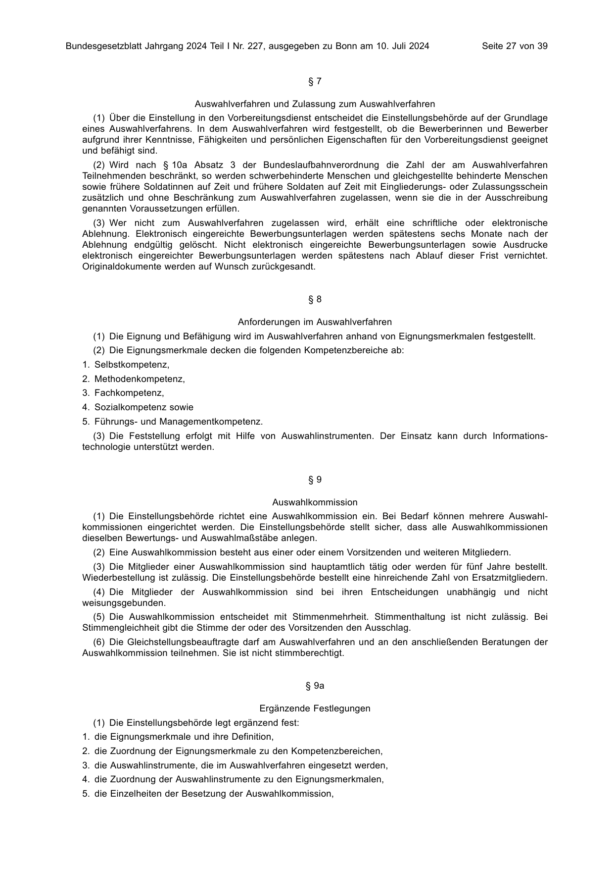 BGBl. 2024, Seite 27 — Originalseite als Abbildung