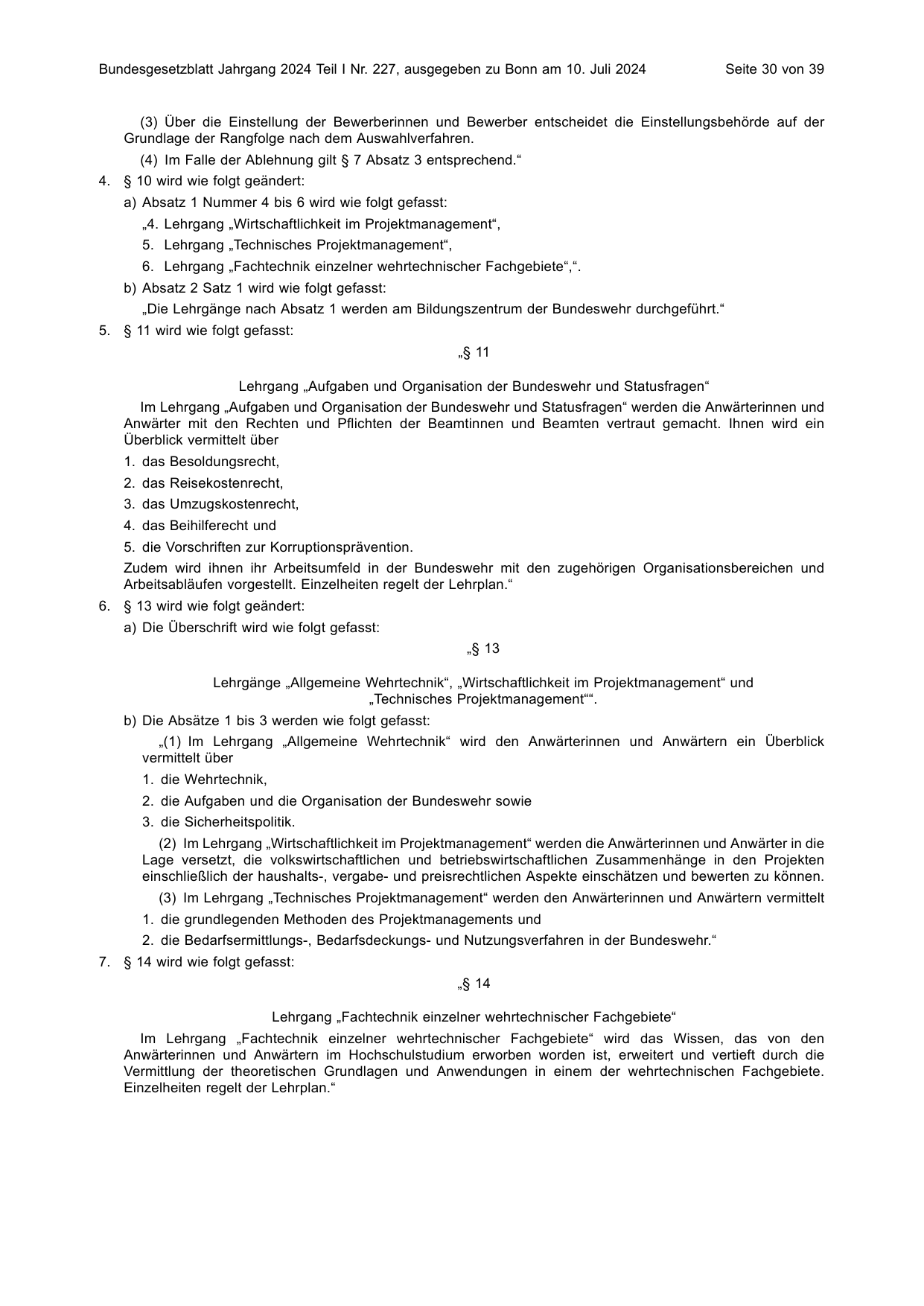 BGBl. 2024, Seite 30 — Originalseite als Abbildung