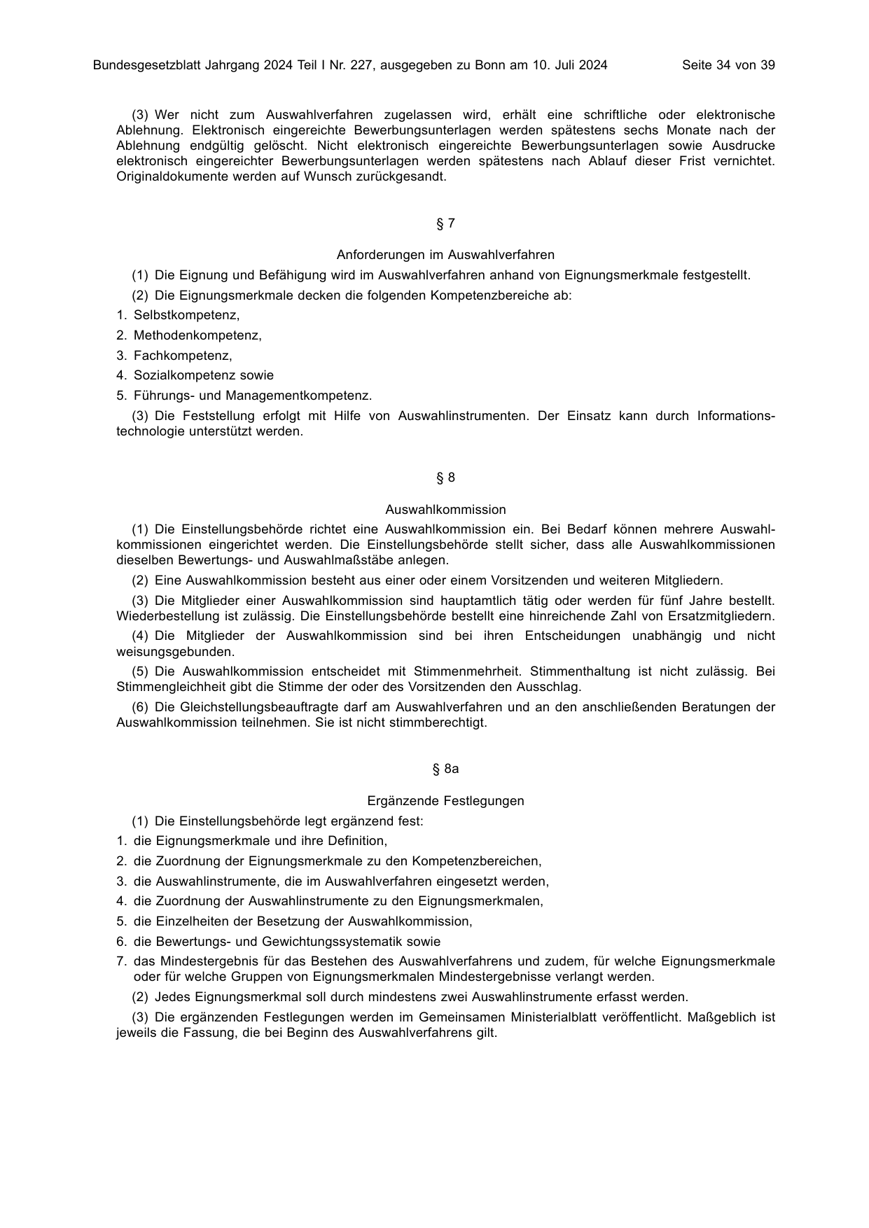 BGBl. 2024, Seite 34 — Originalseite als Abbildung
