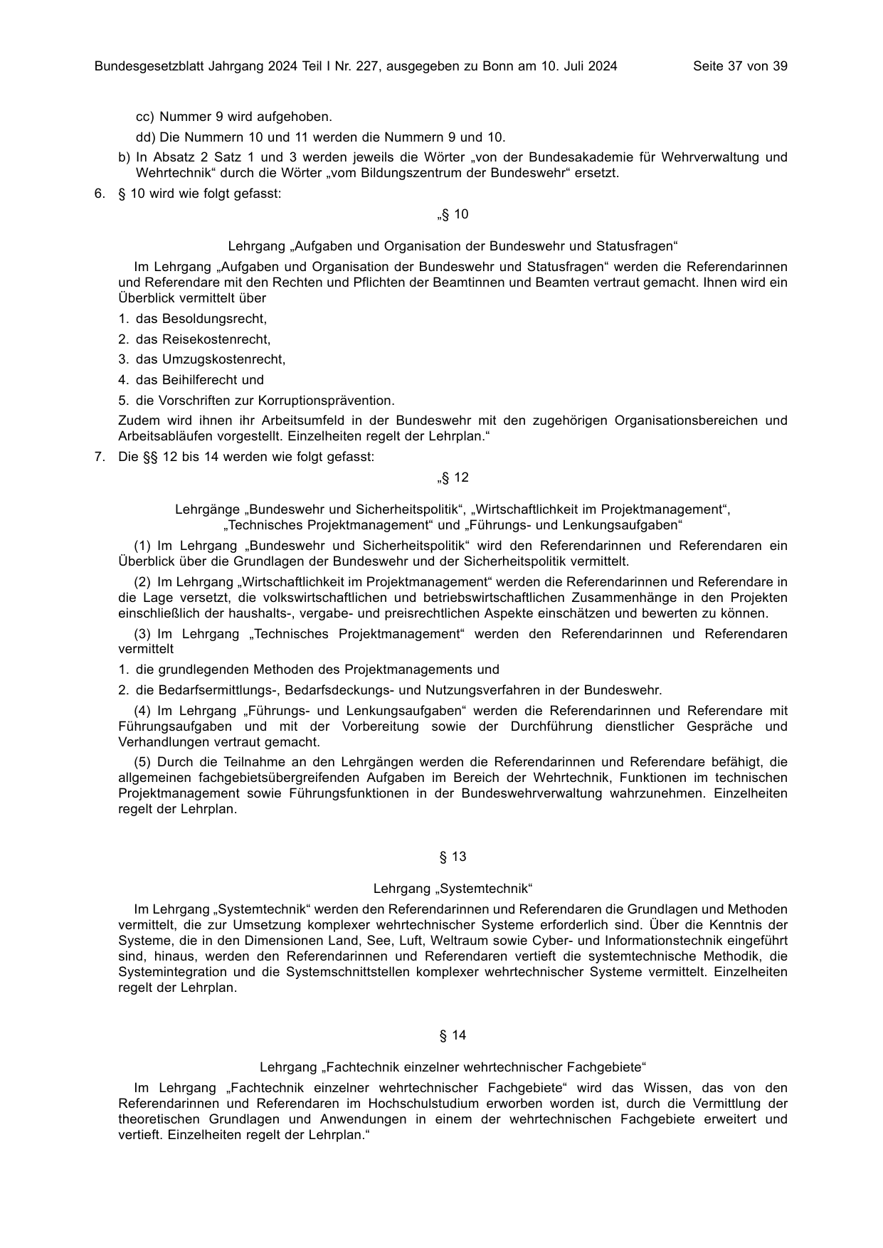 BGBl. 2024, Seite 37 — Originalseite als Abbildung