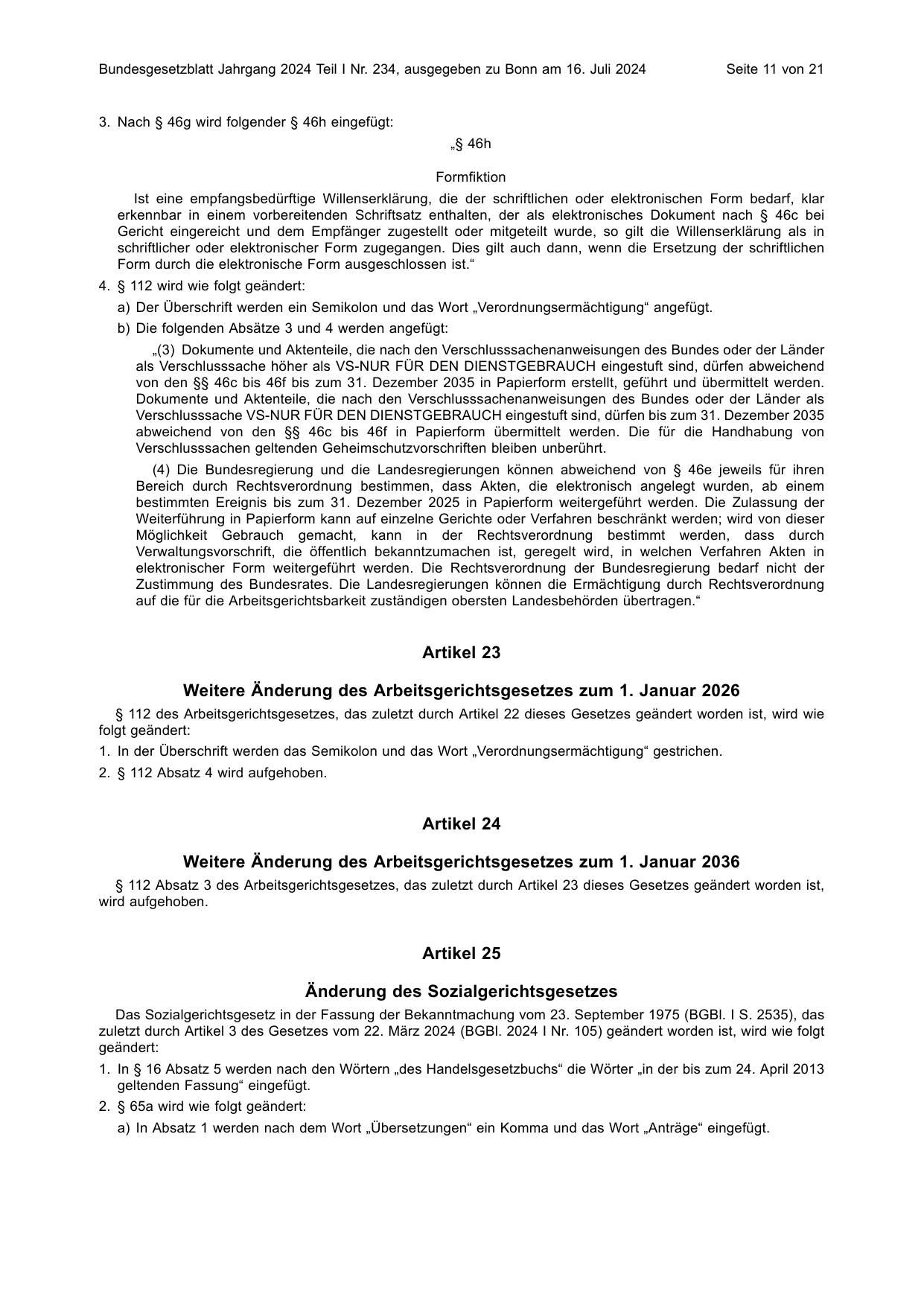 BGBl. 2024, Seite 11 — Originalseite als Abbildung