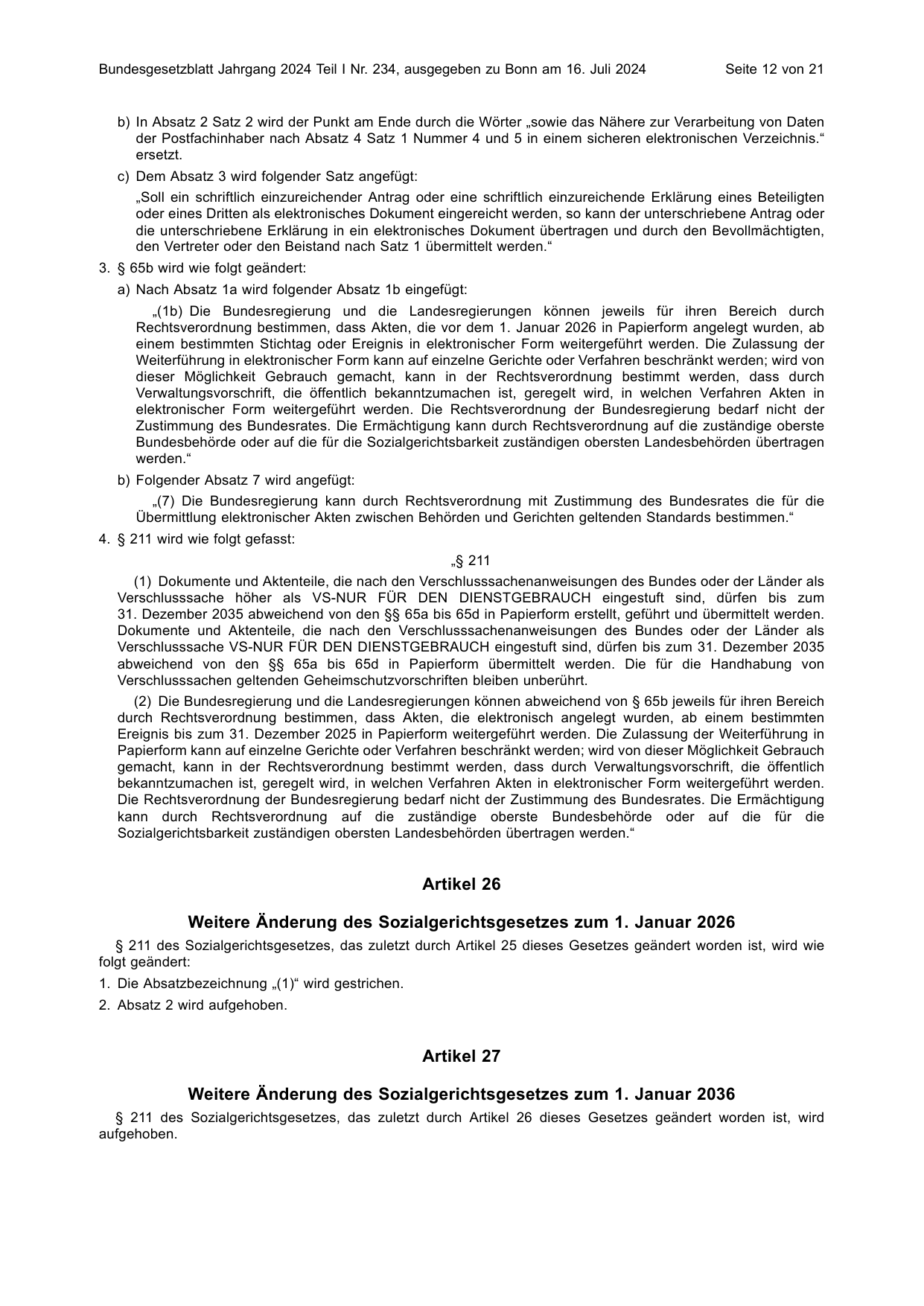 BGBl. 2024, Seite 12 — Originalseite als Abbildung