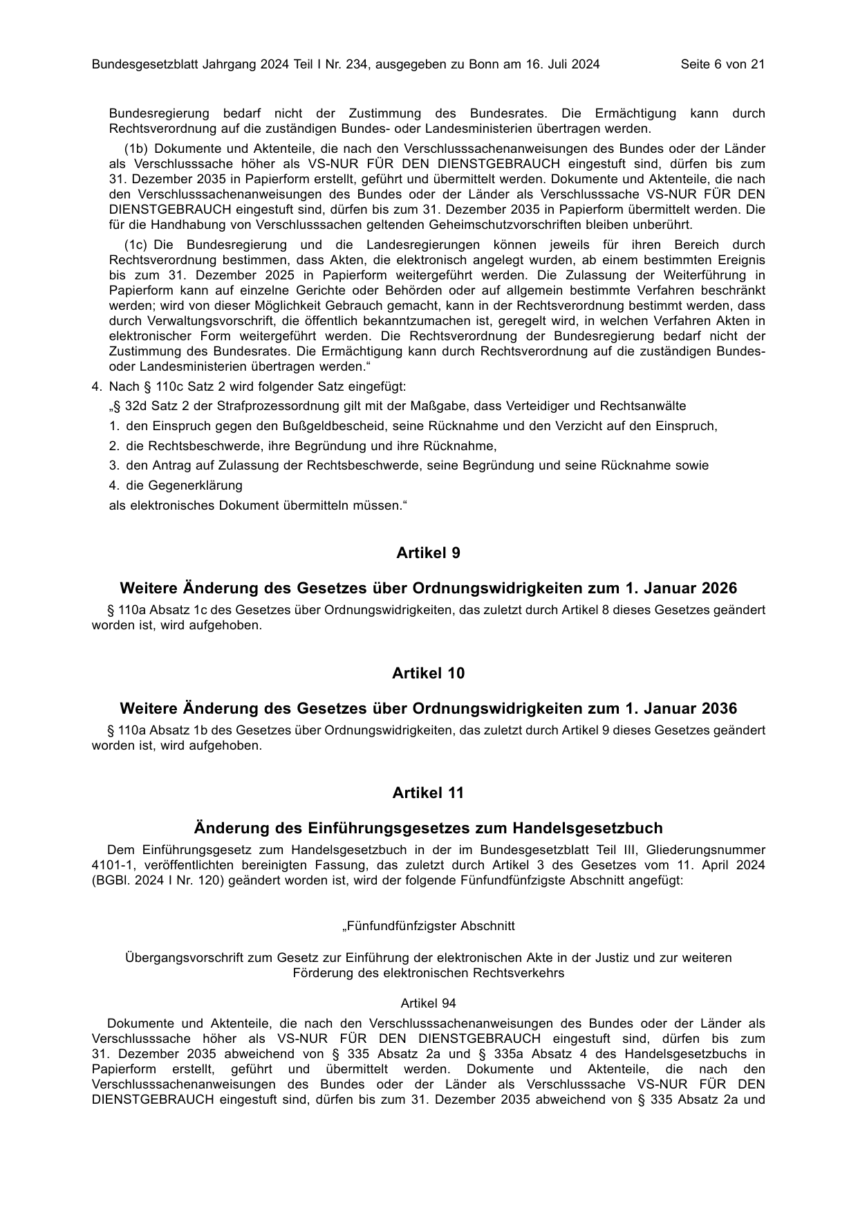 BGBl. 2024, Seite 6 — Originalseite als Abbildung