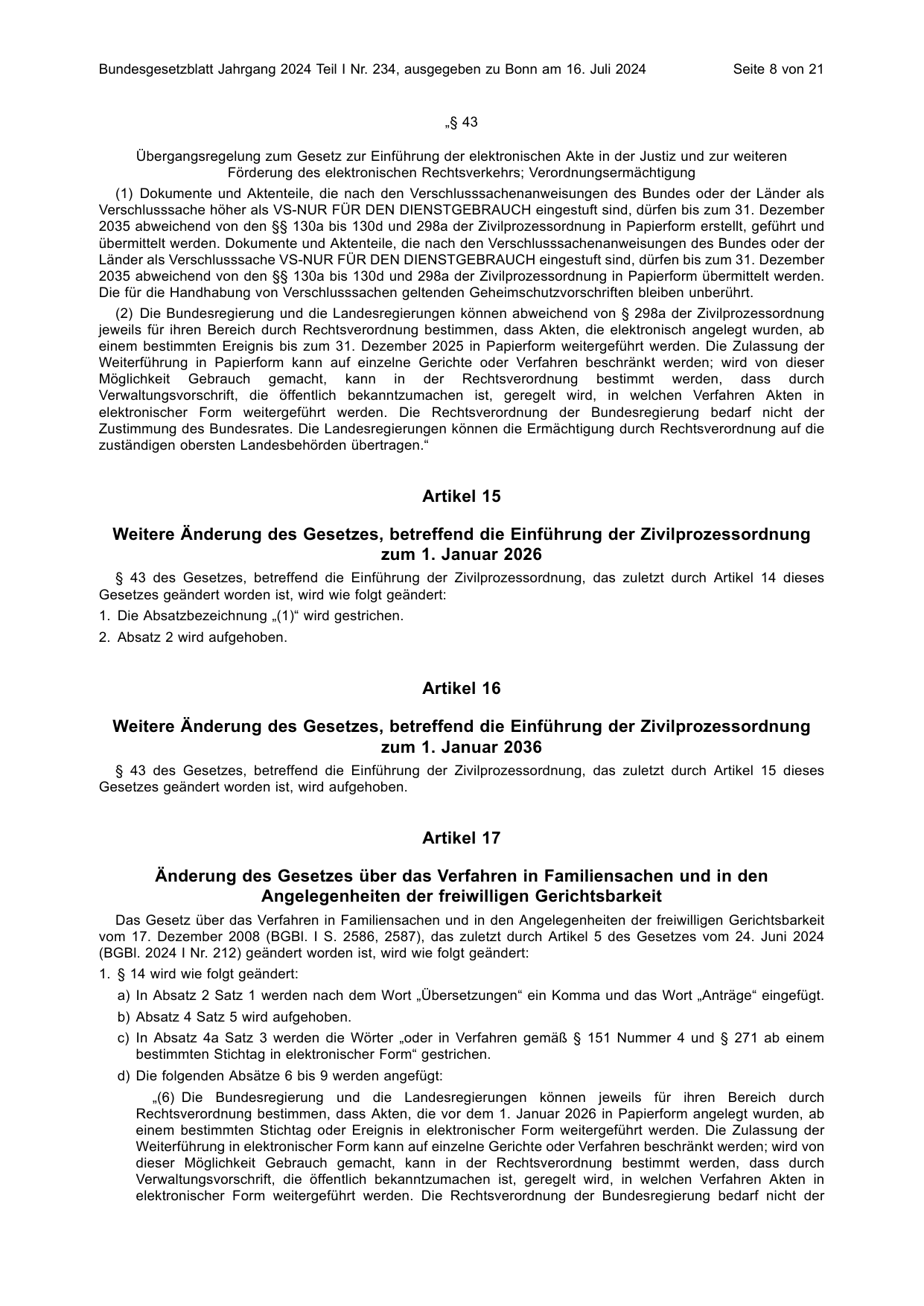 BGBl. 2024, Seite 8 — Originalseite als Abbildung