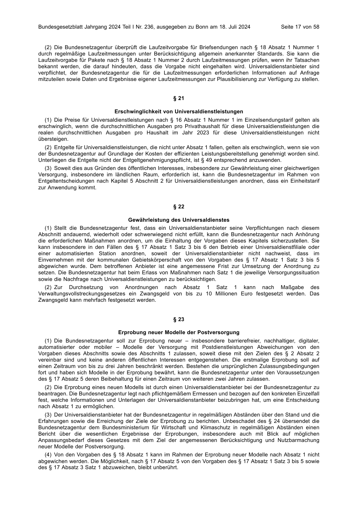 BGBl. 2024, Seite 17 — Originalseite als Abbildung