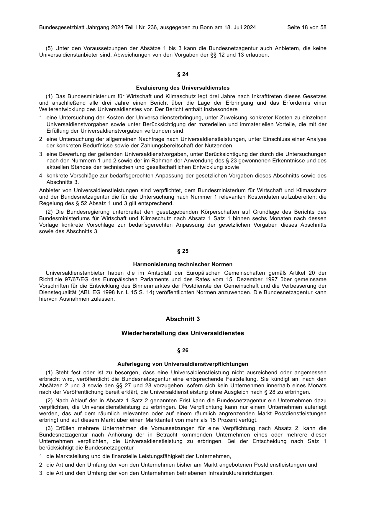 BGBl. 2024, Seite 18 — Originalseite als Abbildung