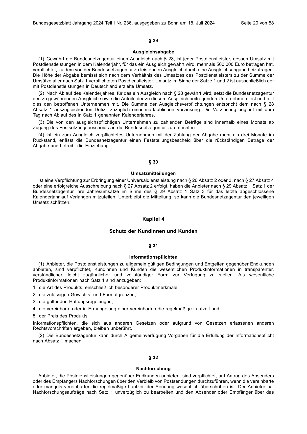 BGBl. 2024, Seite 20 — Originalseite als Abbildung