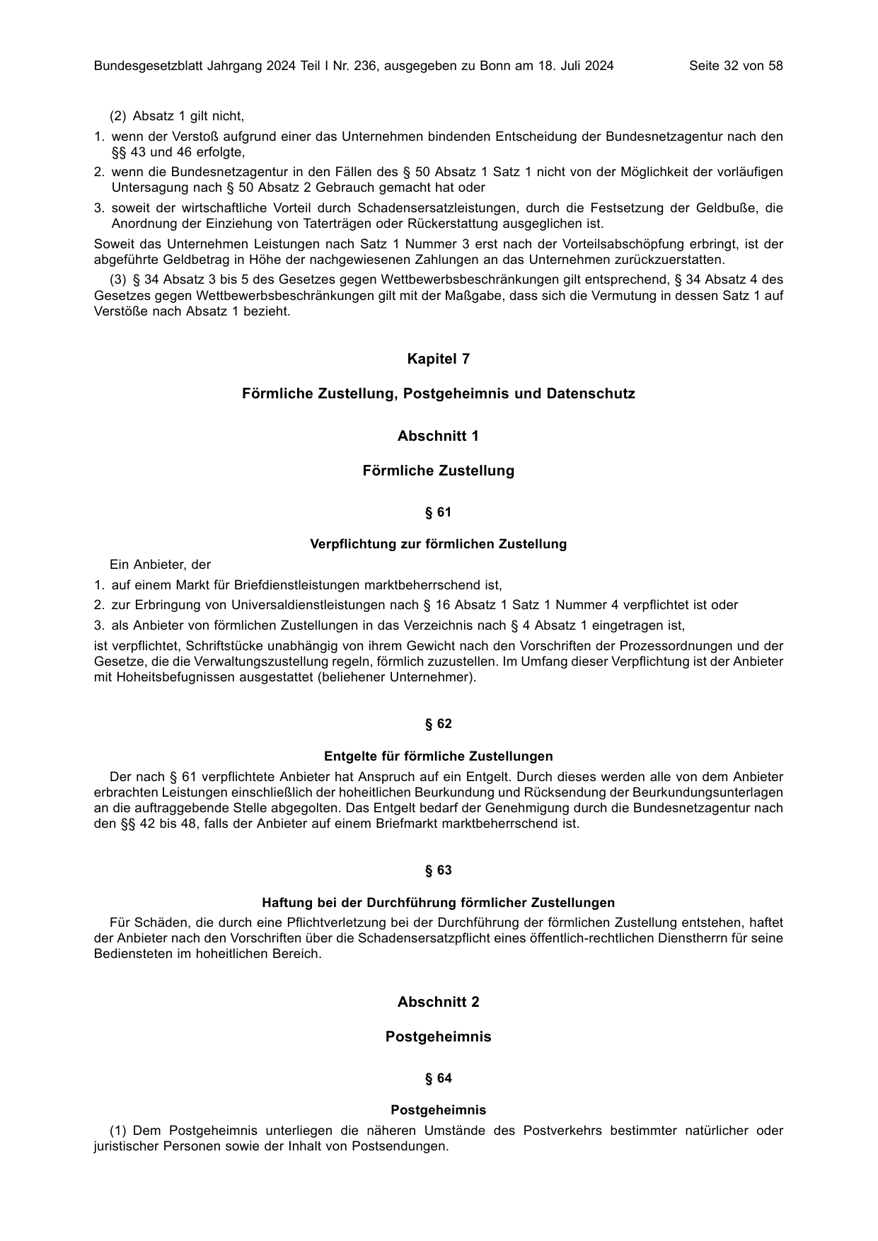 BGBl. 2024, Seite 32 — Originalseite als Abbildung