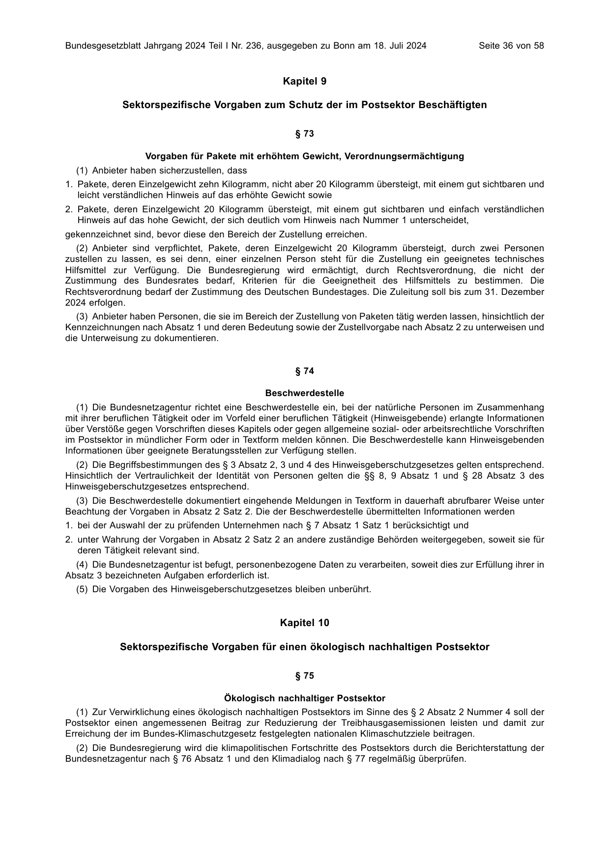 BGBl. 2024, Seite 36 — Originalseite als Abbildung