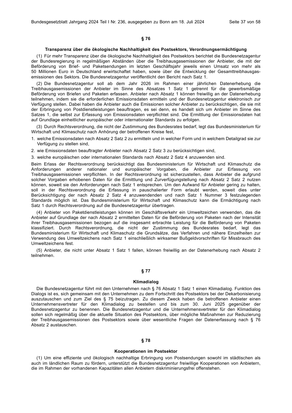 BGBl. 2024, Seite 37 — Originalseite als Abbildung