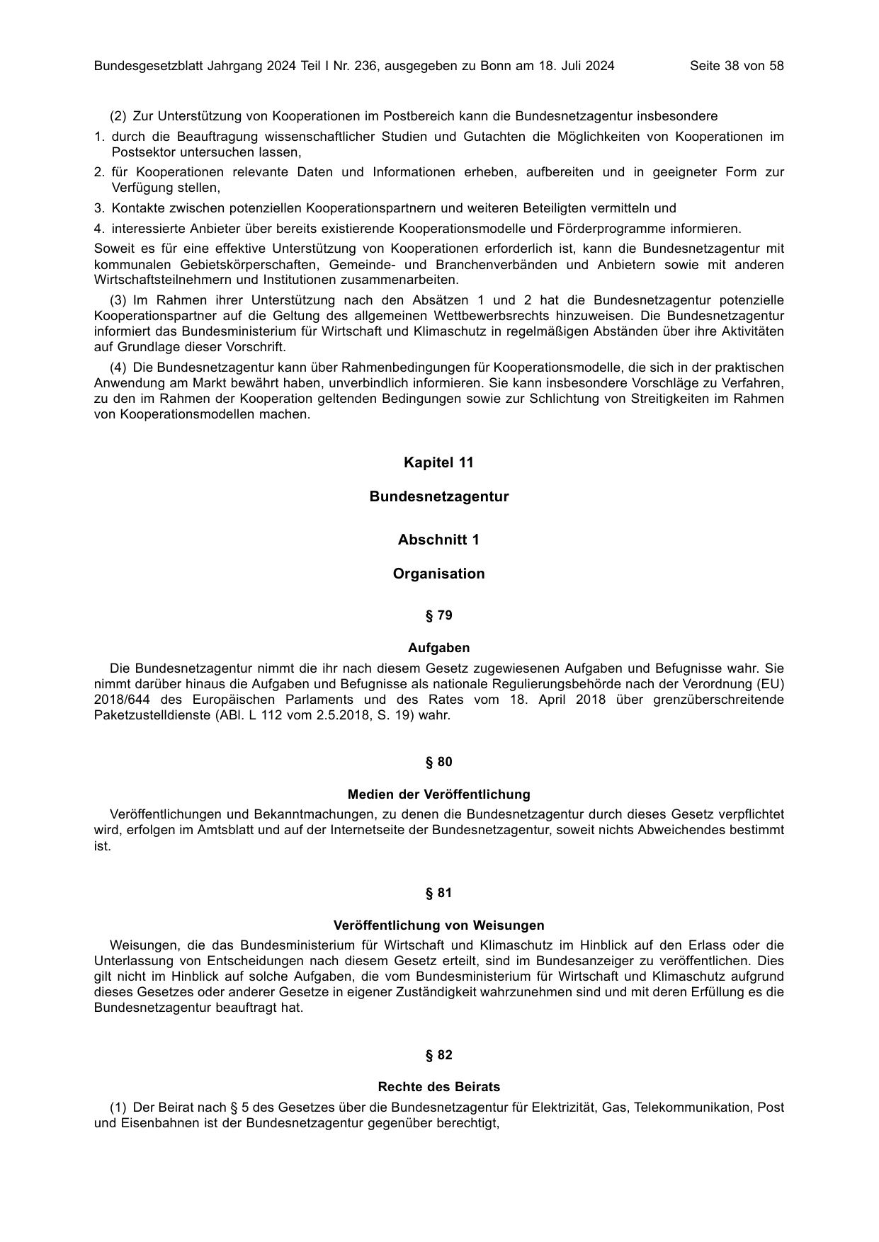 BGBl. 2024, Seite 38 — Originalseite als Abbildung