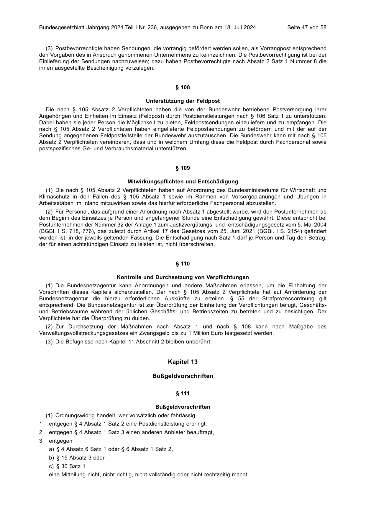 BGBl. 2024, Seite 47 — Originalseite als Abbildung