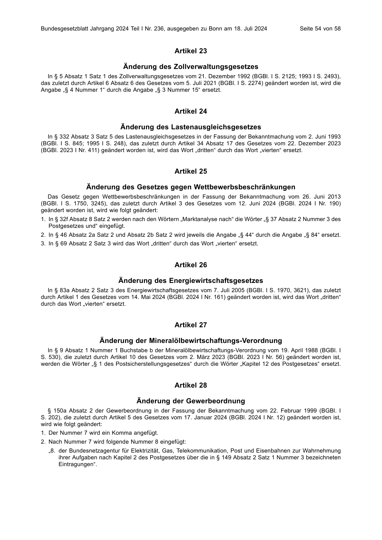 BGBl. 2024, Seite 54 — Originalseite als Abbildung