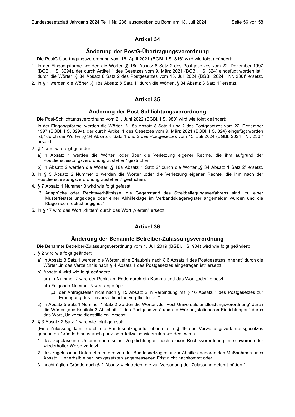BGBl. 2024, Seite 56 — Originalseite als Abbildung