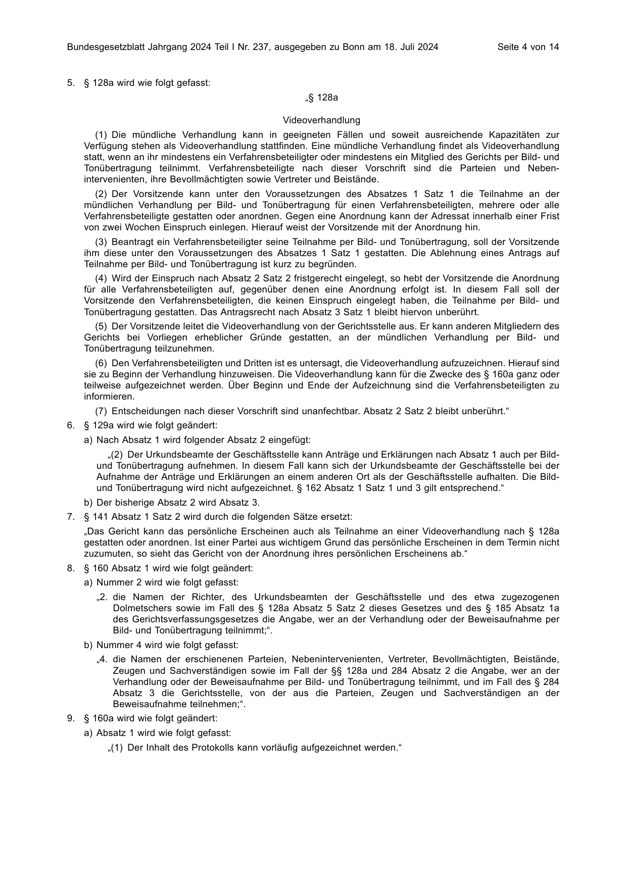 BGBl. 2024, Seite 4 — Originalseite als Abbildung