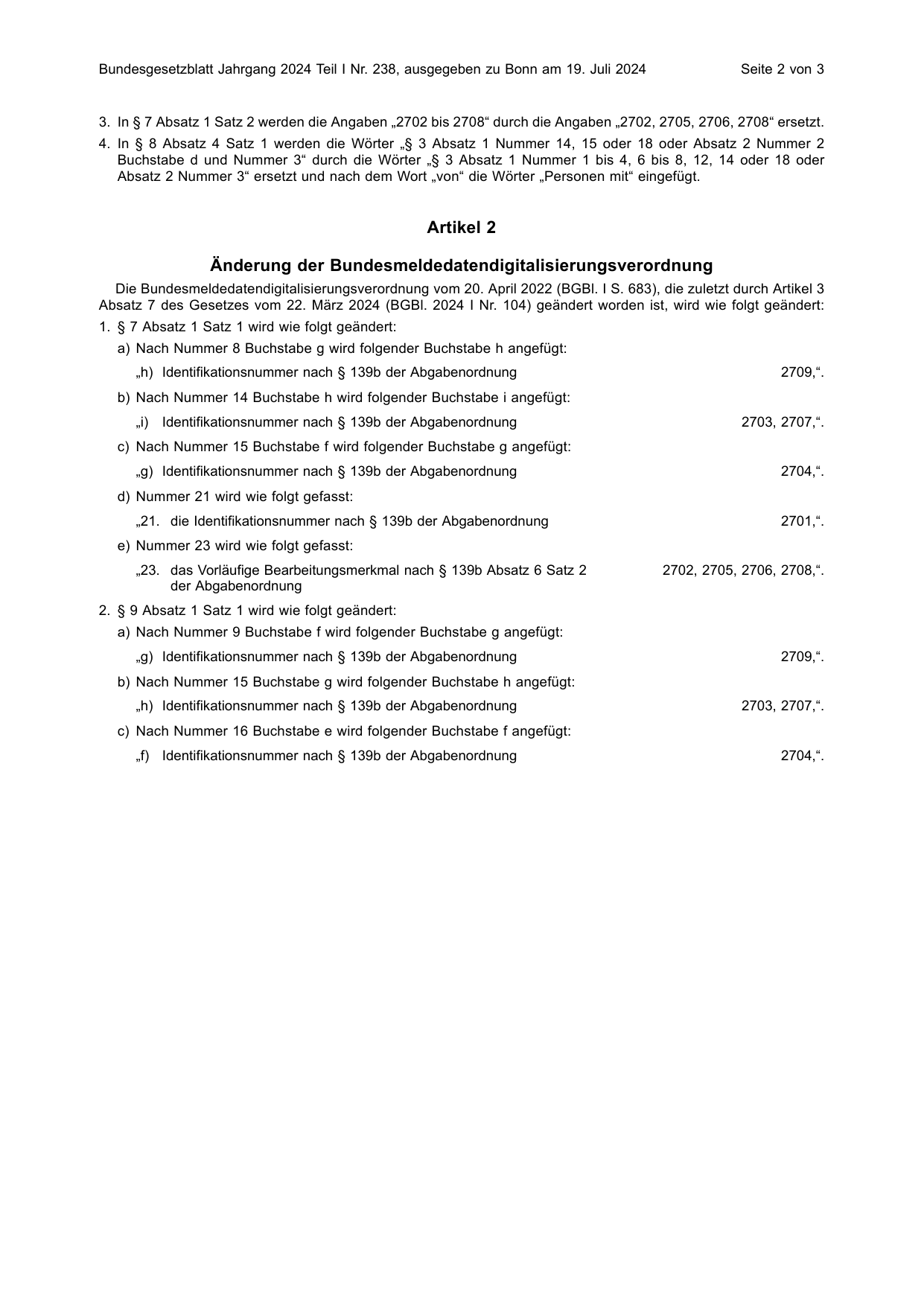 BGBl. 2024, Seite 2 — Originalseite als Abbildung