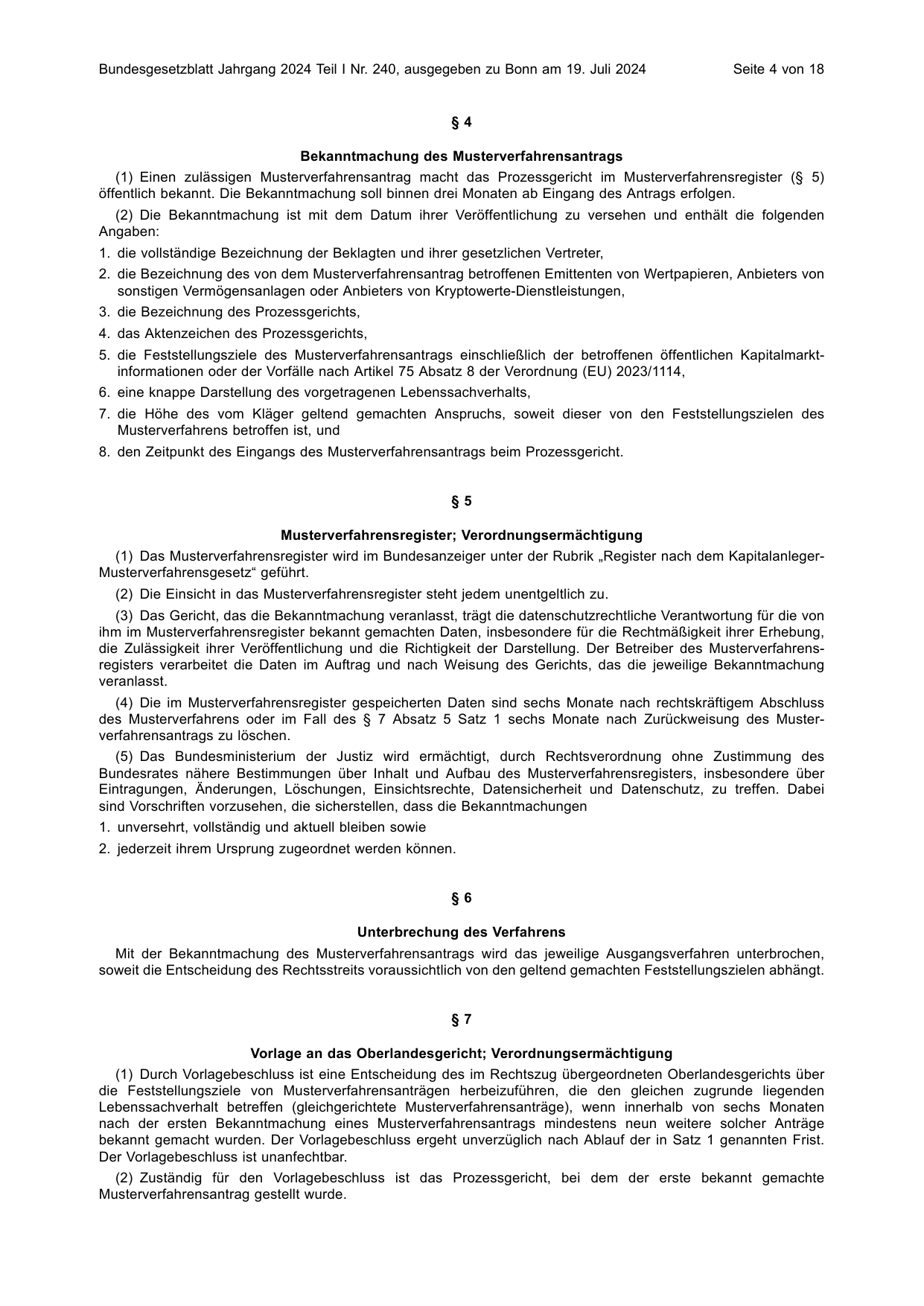 BGBl. 2024, Seite 4 — Originalseite als Abbildung