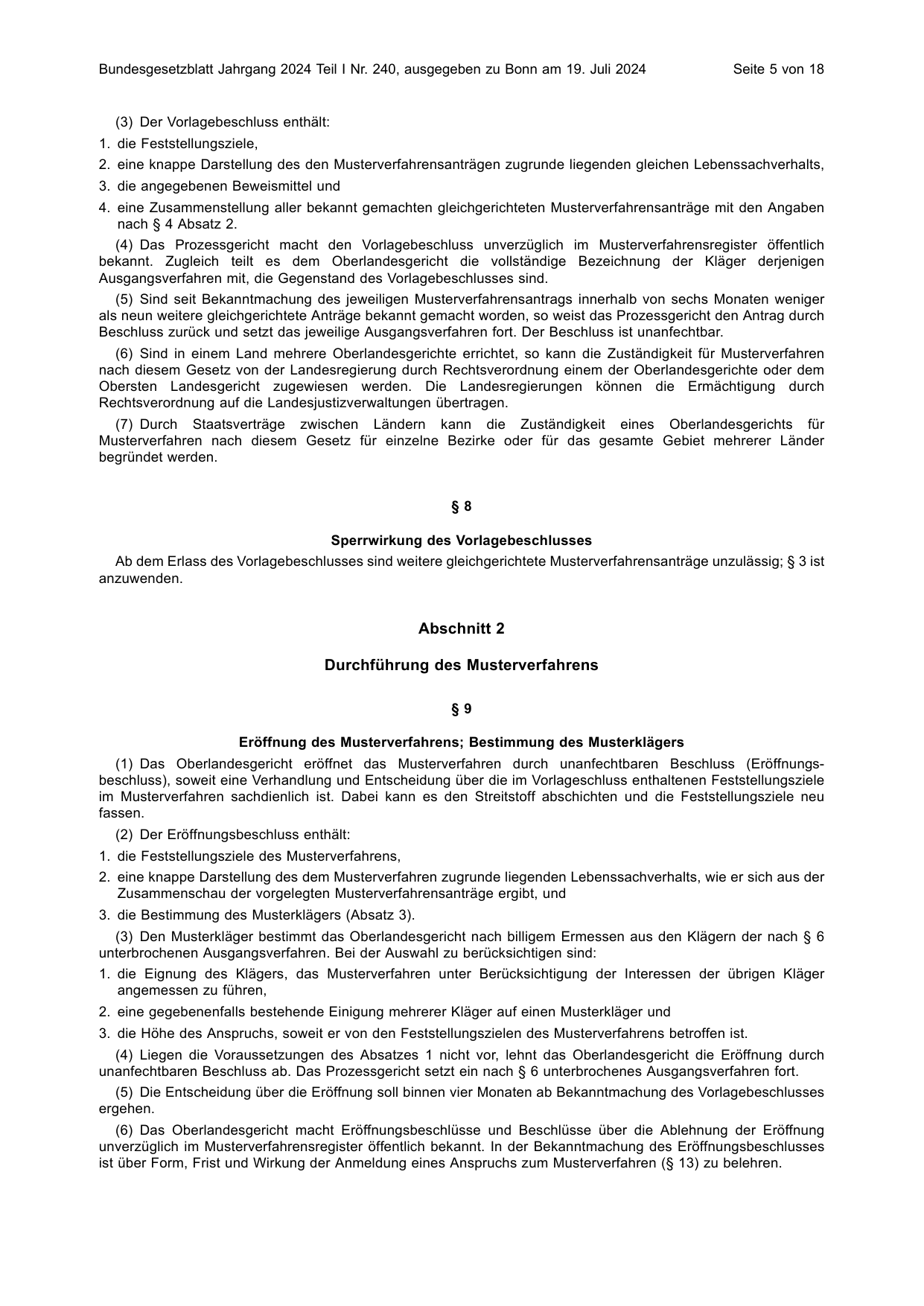 BGBl. 2024, Seite 5 — Originalseite als Abbildung