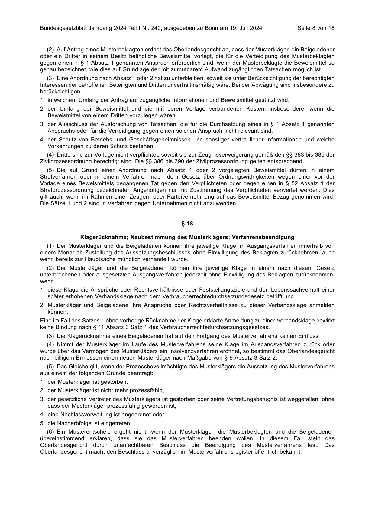 BGBl. 2024, Seite 8 — Originalseite als Abbildung