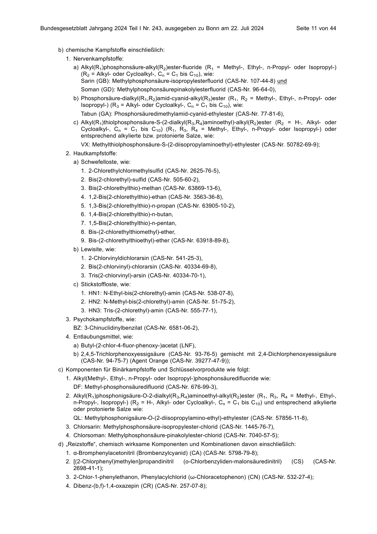 BGBl. 2024, Seite 11 — Originalseite als Abbildung