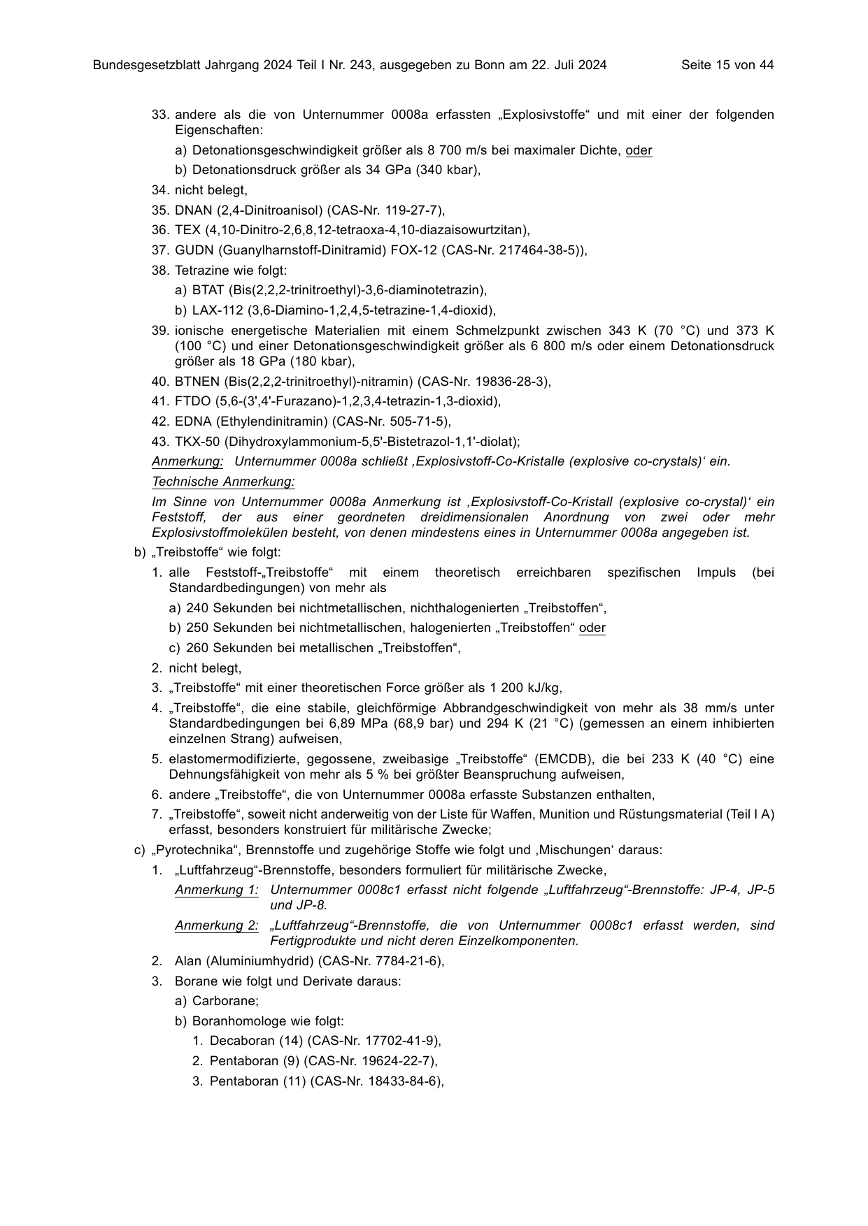 BGBl. 2024, Seite 15 — Originalseite als Abbildung