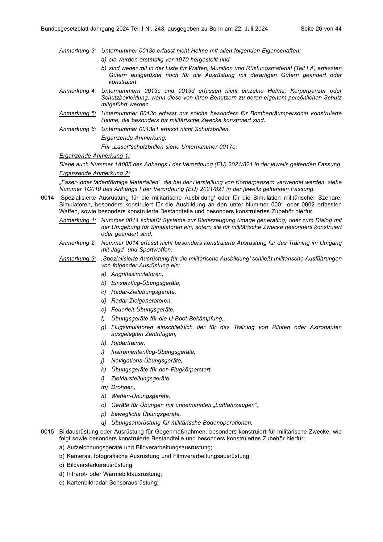 BGBl. 2024, Seite 26 — Originalseite als Abbildung