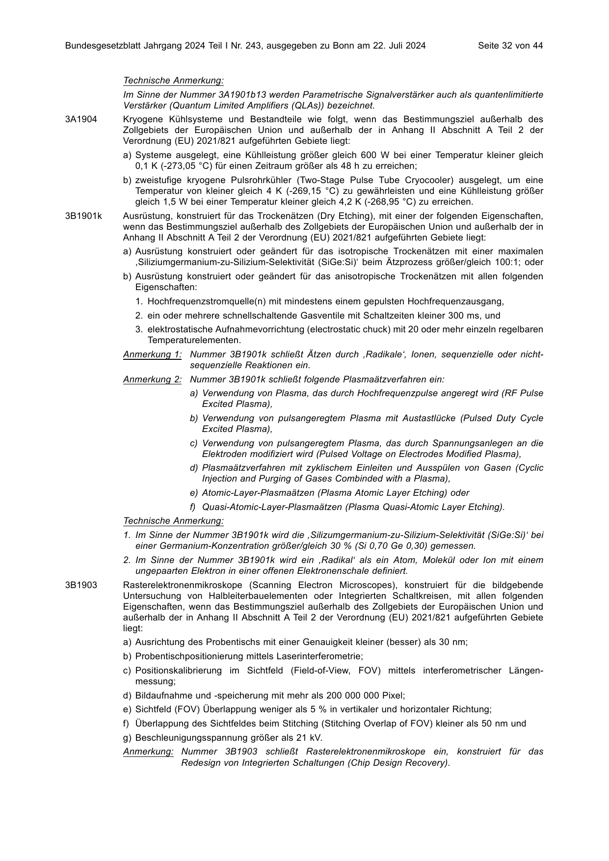 BGBl. 2024, Seite 32 — Originalseite als Abbildung