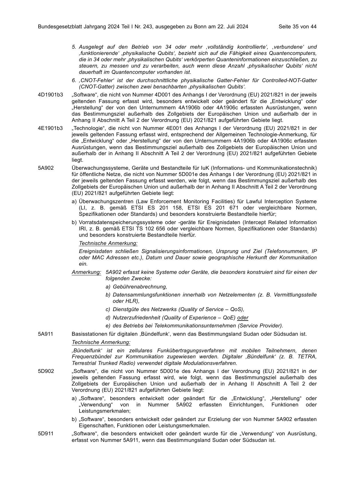BGBl. 2024, Seite 35 — Originalseite als Abbildung