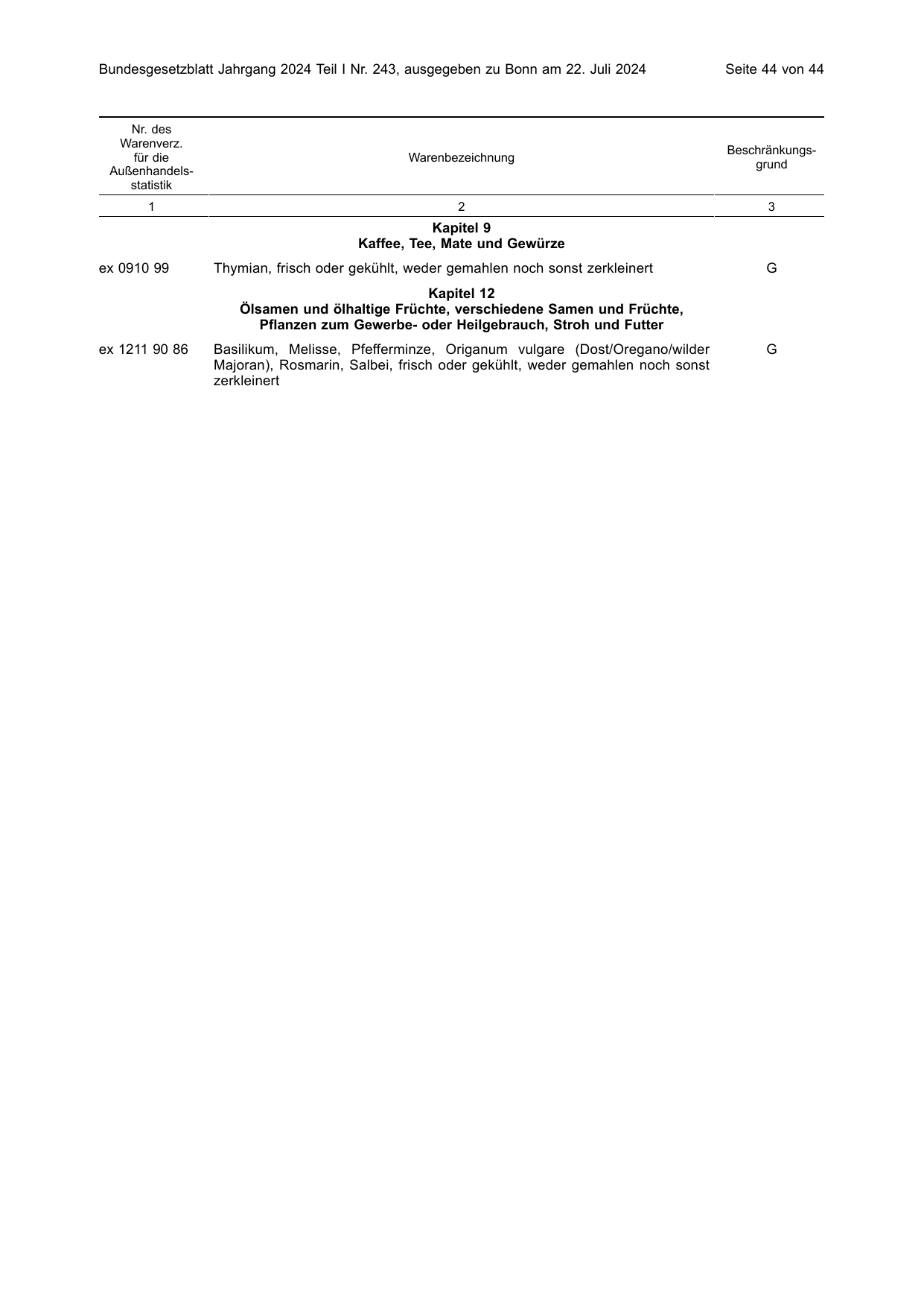 BGBl. 2024, Seite 44 — Originalseite als Abbildung