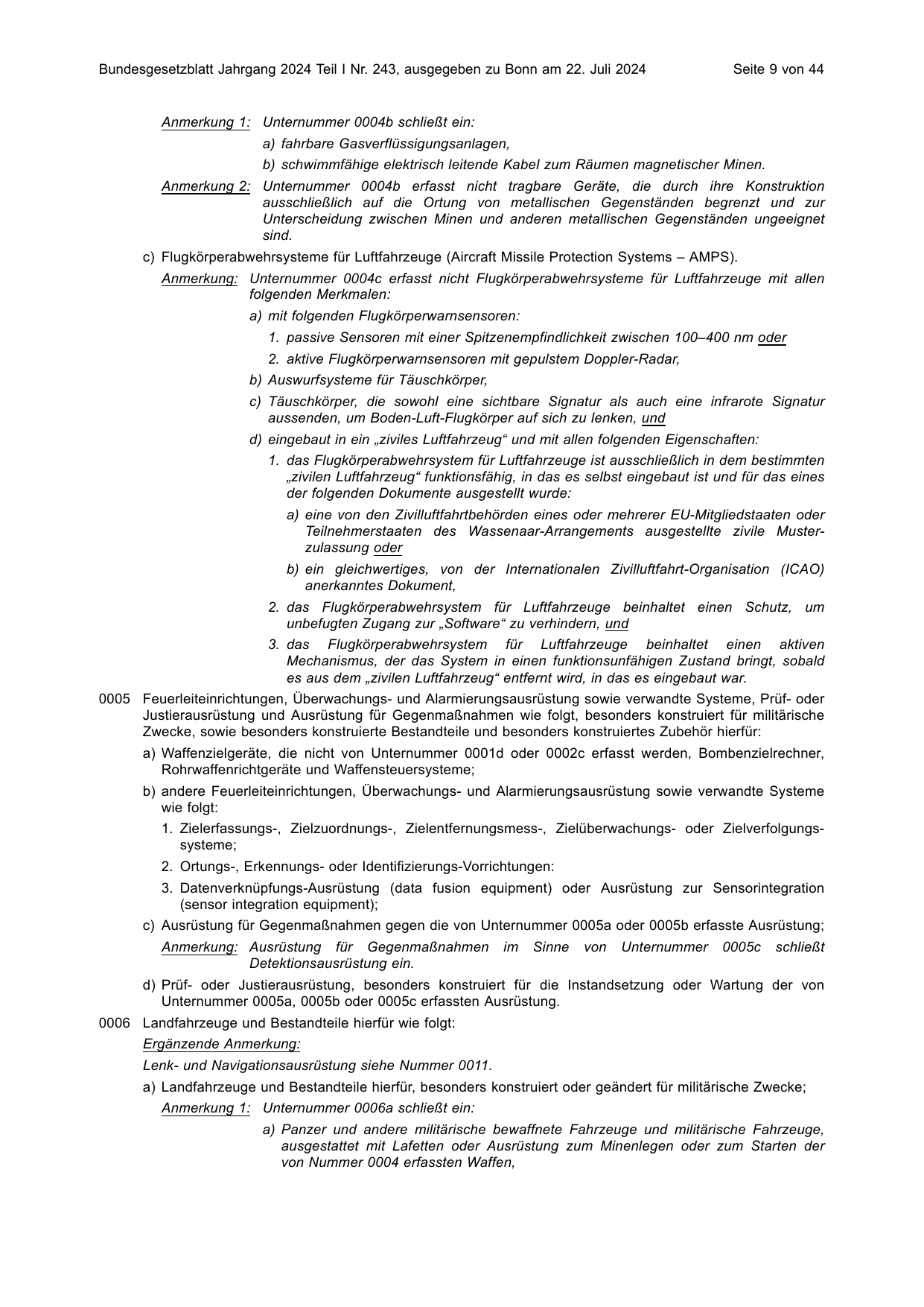 BGBl. 2024, Seite 9 — Originalseite als Abbildung